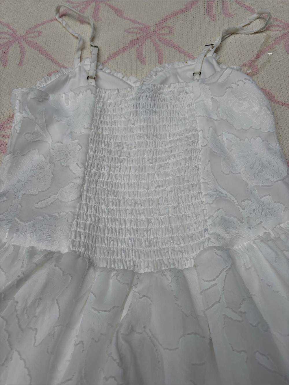 White Ruffle Layer Dress - Picture 8 of 8